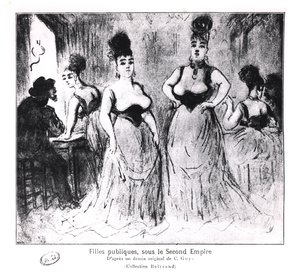 Prostituáltak, 1850 körül
